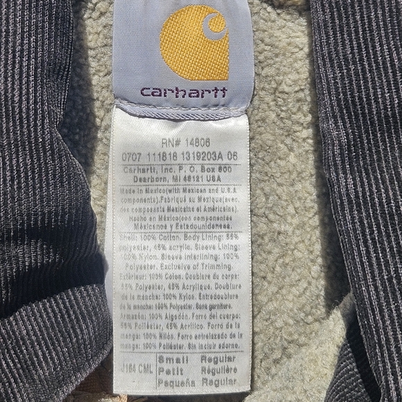 Carhartt Men's Tan Field Jacket Used, Well-broken In Small - Picture 2 of 5